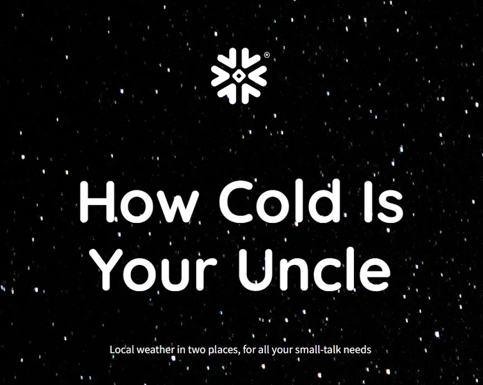 Preview image of How cold Is Your Uncle
